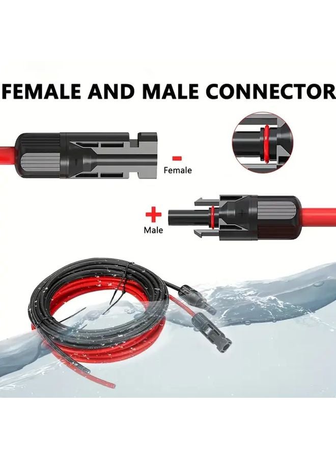 26 قدم كابل تمديد MC4 من عيار 14AWG للألواح الشمسية للمقطورات السكنية - Image 4